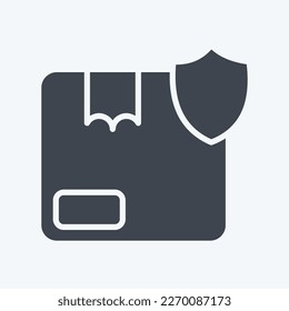 Icon Order Protection. related to Contactless symbol. glyph style. simple design editable. simple illustration