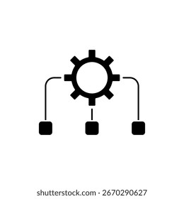 Icono de una organización, aislado contra un fondo limpio.