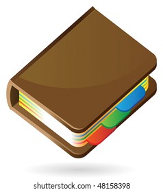 Icon of organizer. Vector illustration.