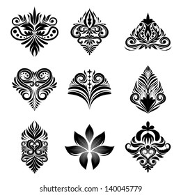 Icon Ornamental 9 Vector Set