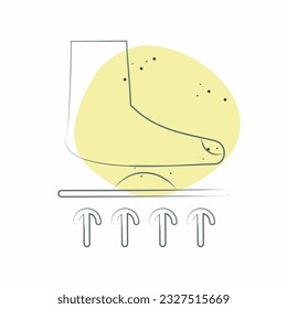 Icon Orthotics. related to Orthopedic symbol. Color Spot Style. simple design editable. simple illustration