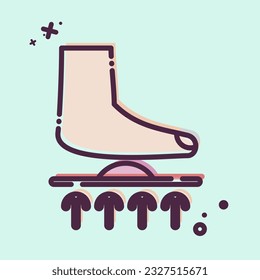 Icon Orthotics. related to Orthopedic symbol. MBE style. simple design editable. simple illustration