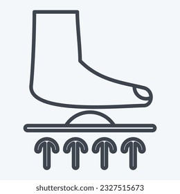 Icon Orthotics. related to Orthopedic symbol. line style. simple design editable. simple illustration