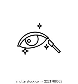 icon outline about makeup tools, salon, beauty, cosmetics, woman. editable color stroke. outline icon style.