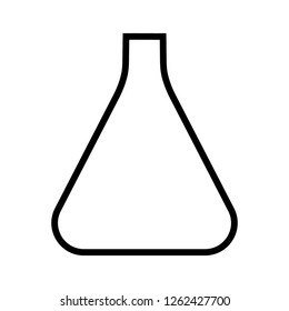 Icon Outline Bottle isolated on white background. Magic Potion in Flask. Vector illustration for your design, game, card, web.