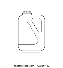 Icon outline detergent container laundry liquid 