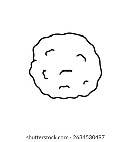 icon outline envelope, nugget, tea, eyeglass design