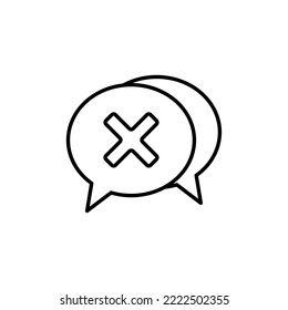 comentarios de esquema de icono, chat de burbuja, charla, revisión, comentario, clasificación, color editable. estilo de icono de esquema