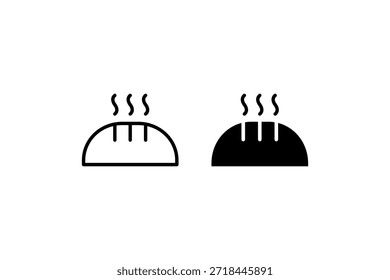 Icono y contorno de pan ahumado