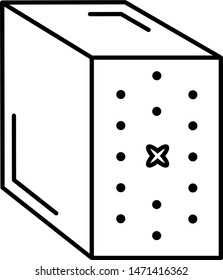 icon in outline style. Coloring template for modification and customizing  according to a specific task .