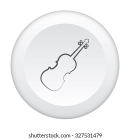 An Icon Outline within a dotted circle - Violin