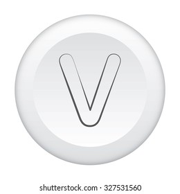 An Icon Outline within a dotted circle - V