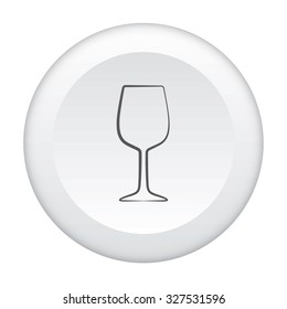 An Icon Outline within a dotted circle - Wine Glass