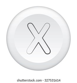 An Icon Outline within a dotted circle - X