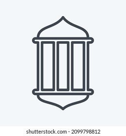 Icon Overhead Light - Line Style - Simple illustration,Design Icon vector, Good for prints, posters, advertisements, announcements, info graphics, etc.