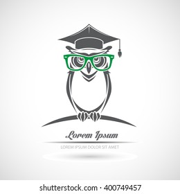 Icon owl on a white background.