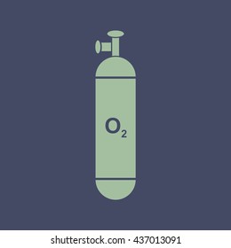 Icon of Oxygen Cylinder. Eps-10.