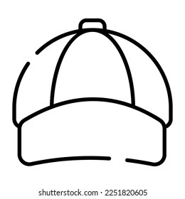 An icon of p cap in modern style, sports accessory vector