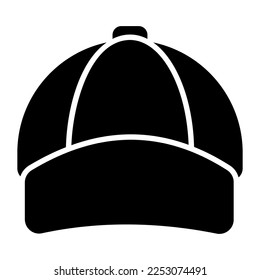 An icon of p cap in modern style, sports accessory vector