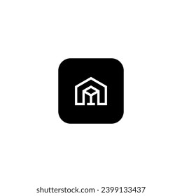 icon p home modern, simple, abstract
