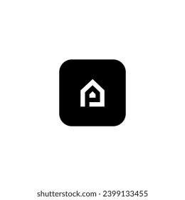 icon p home modern, simple, abstract