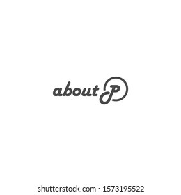 Icon P logo design template elements