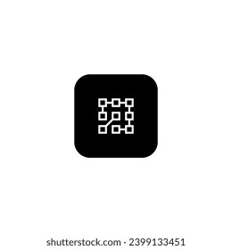 icon p modern, simple, abstract