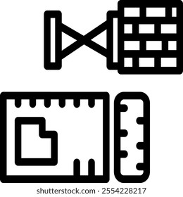 icon pack consisting of engineering, industrial and several items related to mechanics