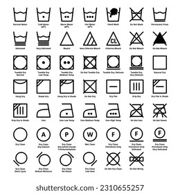 Icon Pack Laundry Care Symbols