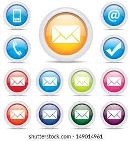 icon pack mail set symbol