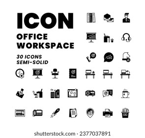 Icon Pack Office Worksapce pack, Icon Set Office