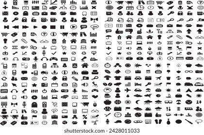 Iconos, iconos y gráficos vectoriales