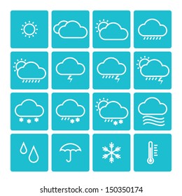  icon pack weather isolated background