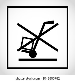 Icon package. Do not use hand truck here - PACKAGING - PICTORIAL MARKING FOR HANDLING OF GOODS (ISO) – Distribution packaging – Graphical symbols for handling and storage of packages