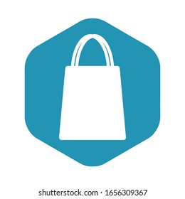 Paquete de iconos para compras. Una bolsa de papel usada en las tiendas para plegar compras en la caja. Ilustración vectorial para diseño y telaraña aislada en un fondo blanco en un estilo plano simple.
