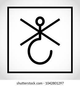 Icon package. Use no hooks - PACKAGING - PICTORIAL MARKING FOR HANDLING OF GOODS (ISO) – Distribution packaging – Graphical symbols for handling and storage of packages