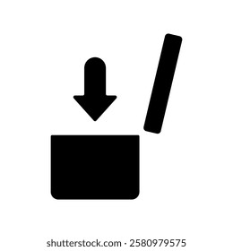 Icon a packaging, isolated against a clean background.