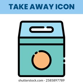 Icon of packaging take eaway
