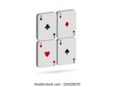 icon. Packs of playing cards four suit