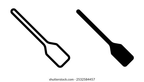 Icon of paddles, symbolizing sports, water activities, or recreation.