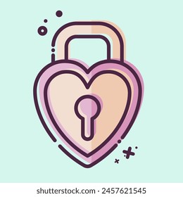 Icono Candado 2. relacionado con el símbolo de seguridad. Estilo MBE. ilustración de diseño simple