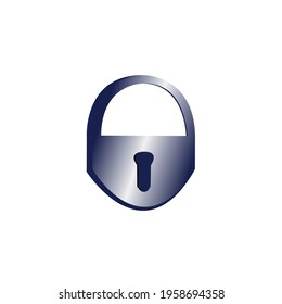 candado de icono aislado en fondo blanco