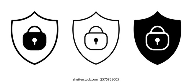 The icon of Padlock. Simple flat icon illustration of Padlock. Padlock Icon Vector illustration logo template for many purpose.
