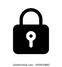 Icon Padlock With Style Glyph 