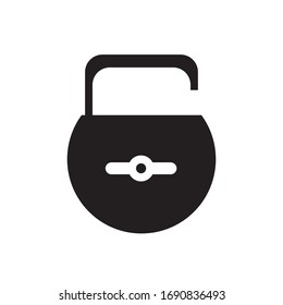 icon padlock vector from eps 10 with black collor