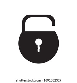 icon padlock vector from eps 10 with black collor