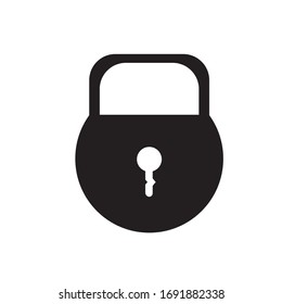 icon padlock vector from eps 10 with black collor