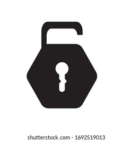icon padlock vector from eps 10 with black collor