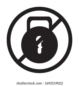 icon padlock vector from eps 10 with black collor