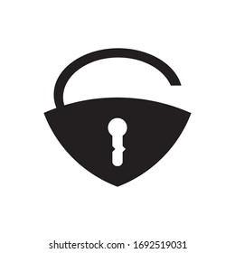 icon padlock vector from eps 10 with black collor